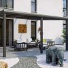 Terrassenüberdachung Garda 434 x 257 cm, Aluminium, anthrazit