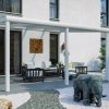 Terrassenüberdachung Garda 434 x 257 cm, Aluminium, weiß