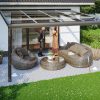 Terrassenüberdachung Modena 434 x 257 cm, Aluminium, anthrazit Terrassenüberdachung Modena 434 x 257 cm, Aluminium, anthrazit