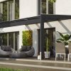 Terrassenüberdachung Novara 450 x 259 cm, Leimholz, anthrazit