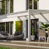 Terrassenüberdachung Novara 450 x 259 cm, Leimholz, weiß