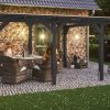 Terrassenüberdachung Siena 434 x 250 cm, Leimholz, anthrazit Terrassenüberdachung Siena 434 x 250 cm, Leimholz, anthrazit