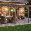 Terrassenüberdachung Siena 434 x 250 cm, Leimholz, schiefergrau Terrassenüberdachung Siena 434 x 250 cm, Leimholz, schiefergrau