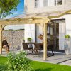 Terrassenüberdachung Verona 434 x 239 cm, Leimholz, natur