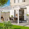 Terrassenüberdachung Verona 434 x 239 cm, Leimholz, weiß