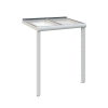 Vordach Greifswald 216 x 135 cm, Aluminium, weiß