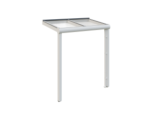 Vordach Greifswald 216 x 135 cm, Aluminium, weiß