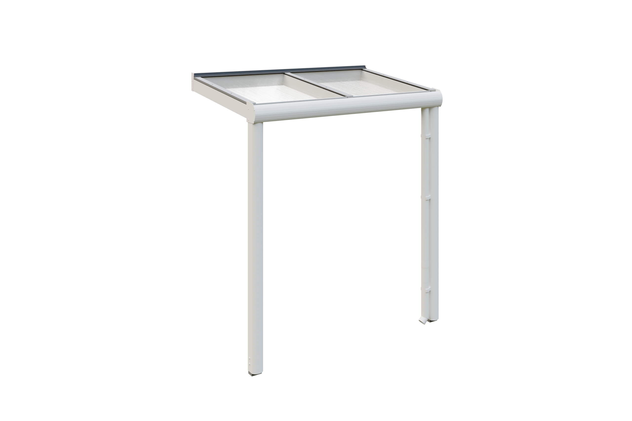 Vordach Greifswald 216 x 135 cm, Aluminium, weiß