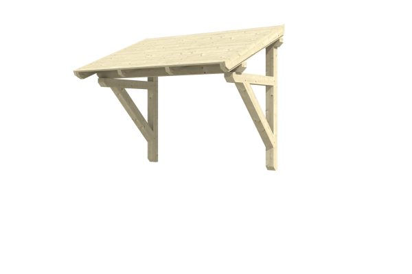 Vordach Paderborn Typ 1, 242 x 156 cm, natur