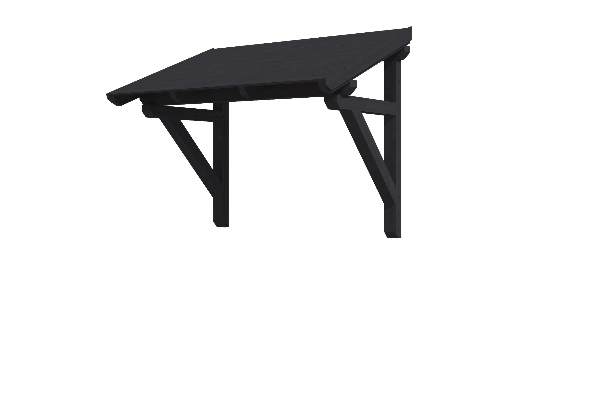 Vordach Paderborn Typ 1, 242 x 156 cm, anthrazit
