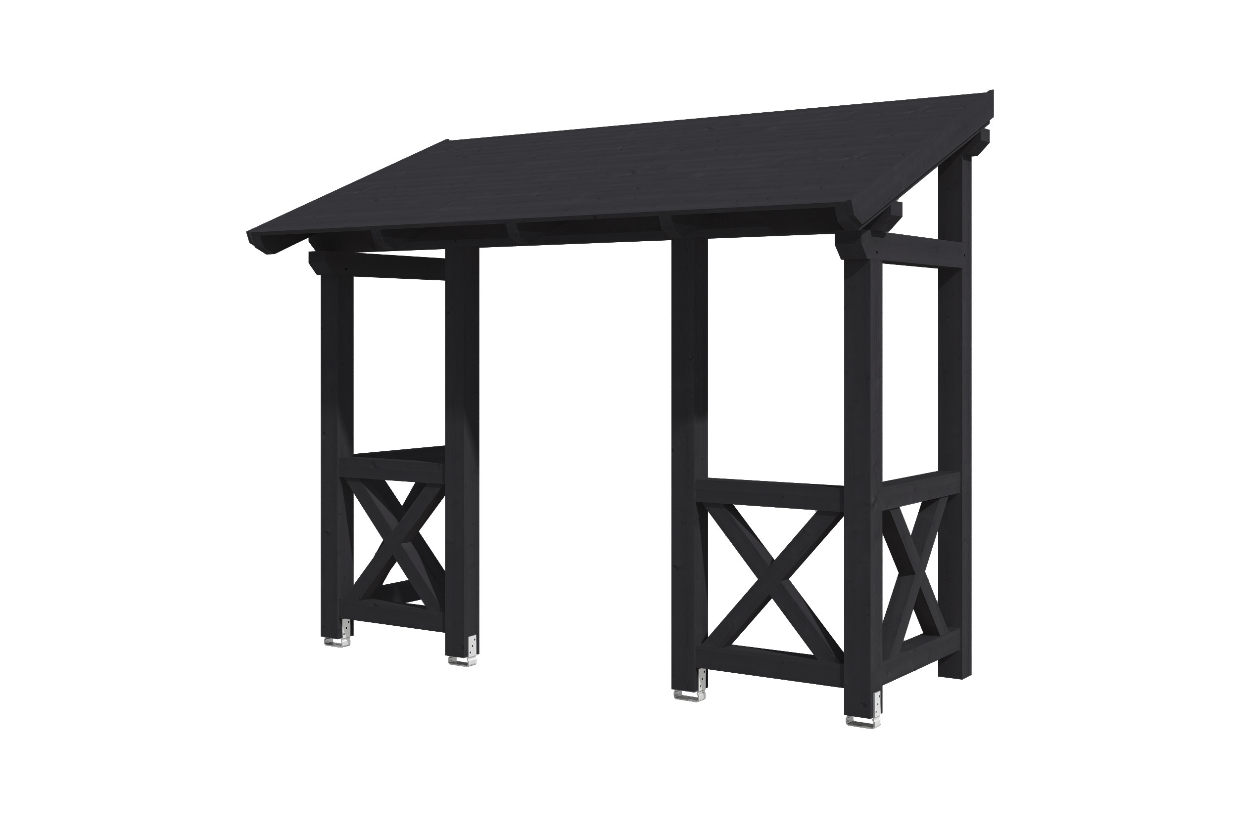 Vordach Paderborn Typ 5, 336 x 156 cm, anthrazit