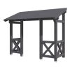 Vordach Paderborn Typ 5, 336 x 156 cm, schiefergrau