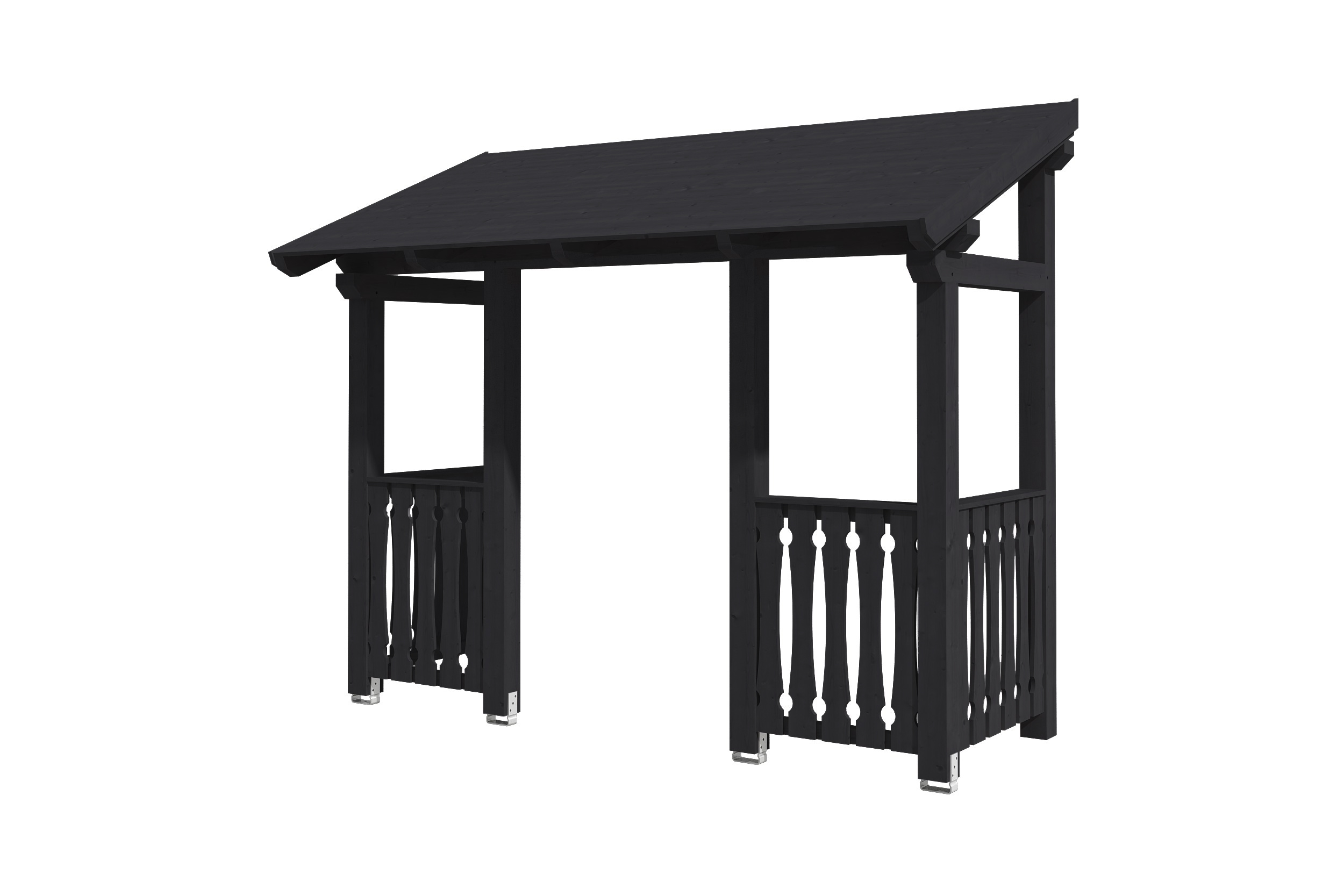 Vordach Paderborn Typ 6, 336 x 156 cm , anthrazit