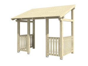 Vordach Paderborn Typ 8, 336 x 202 cm, natur