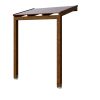 Vordach Prerow, 203 x 128 cm, nussbaum Vordach Prerow, 203 x 128 cm, nussbaum