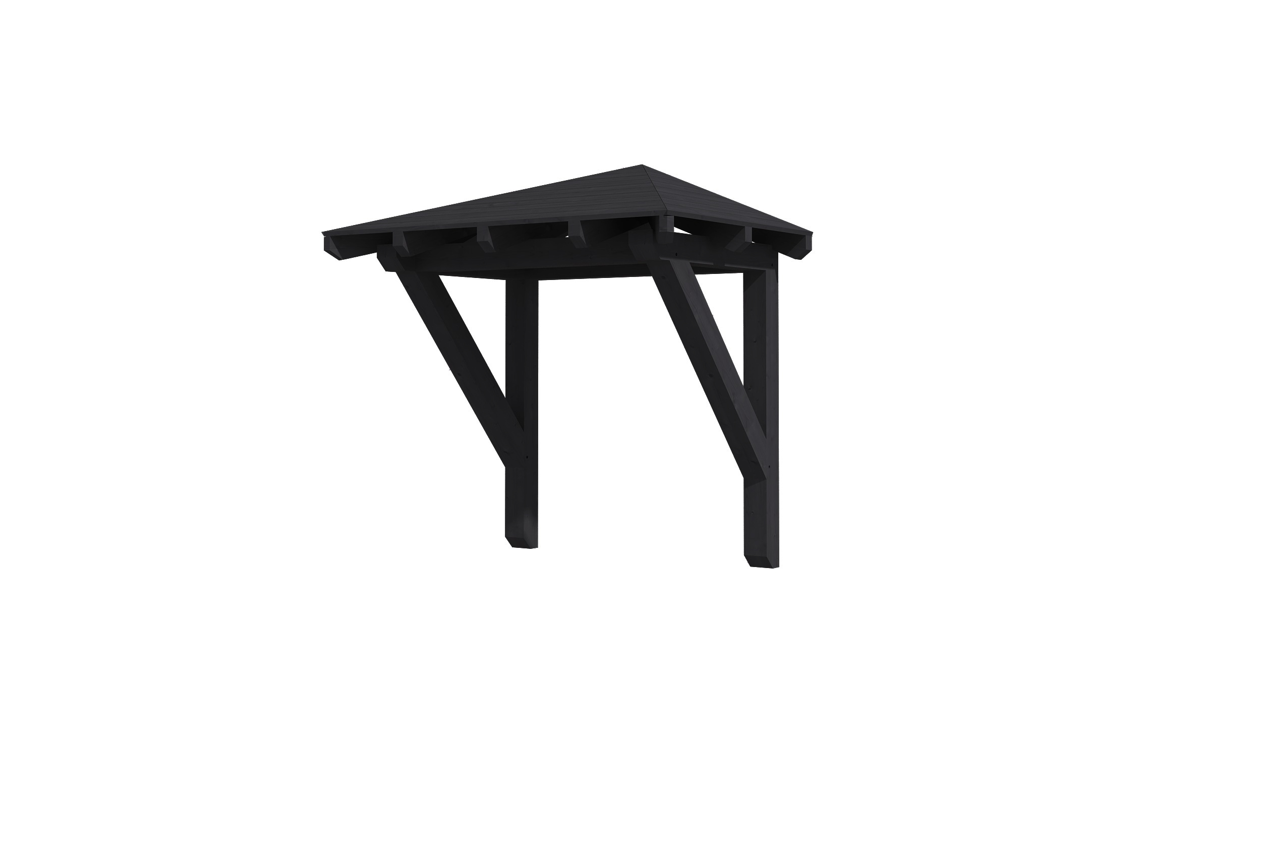 Vordach Wesel Typ 1, 188 x 126 cm, anthrazit