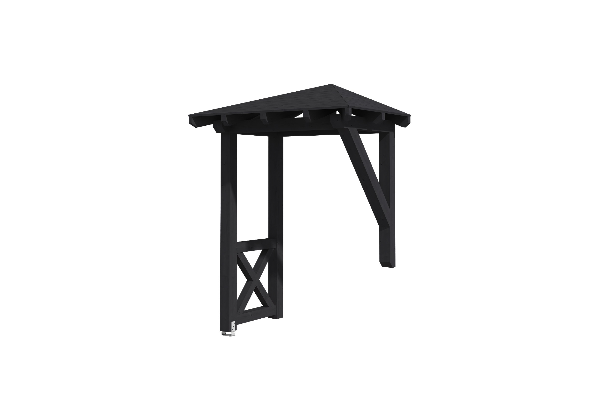 Vordach Wesel Typ 3, 188 x 126 cm, anthrazit Vordach Wesel Typ 3, 188 x 126 cm, anthrazit