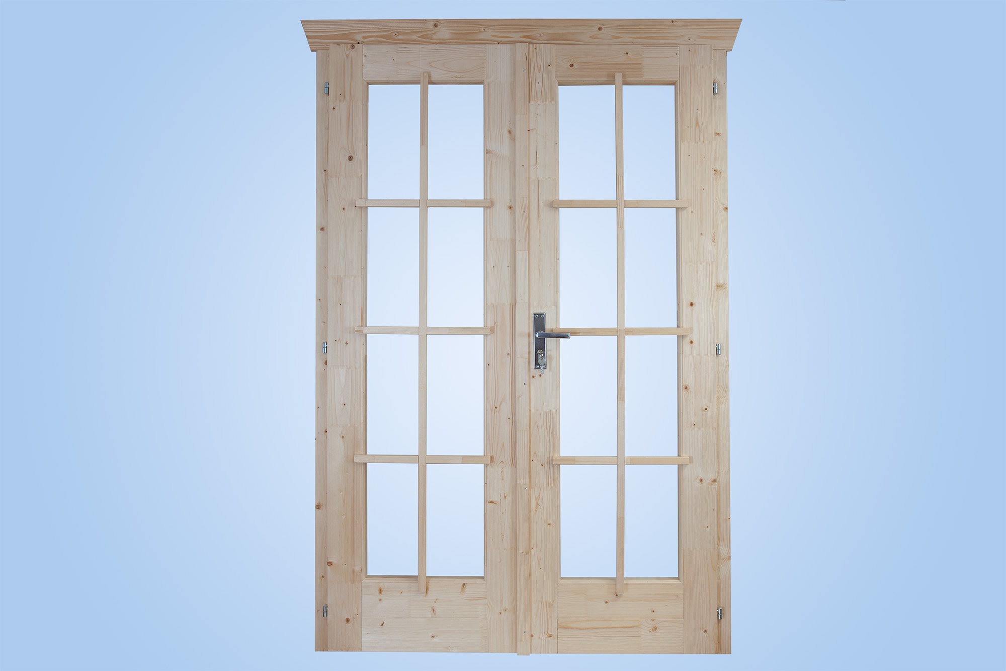 Doppeltür BxH 123,4 x 193 cm, vollverglast für 28 mm Häuser