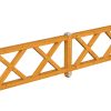 Brüstung Andreaskreuz 400 x 84 cm, Fichte, eiche hell Brüstung Andreaskreuz 400 x 84 cm, Fichte, eiche hell