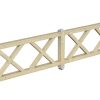 Brüstung Andreaskreuz 400 x 84 cm, Fichte, natur Brüstung Andreaskreuz 400 x 84 cm, Fichte, natur