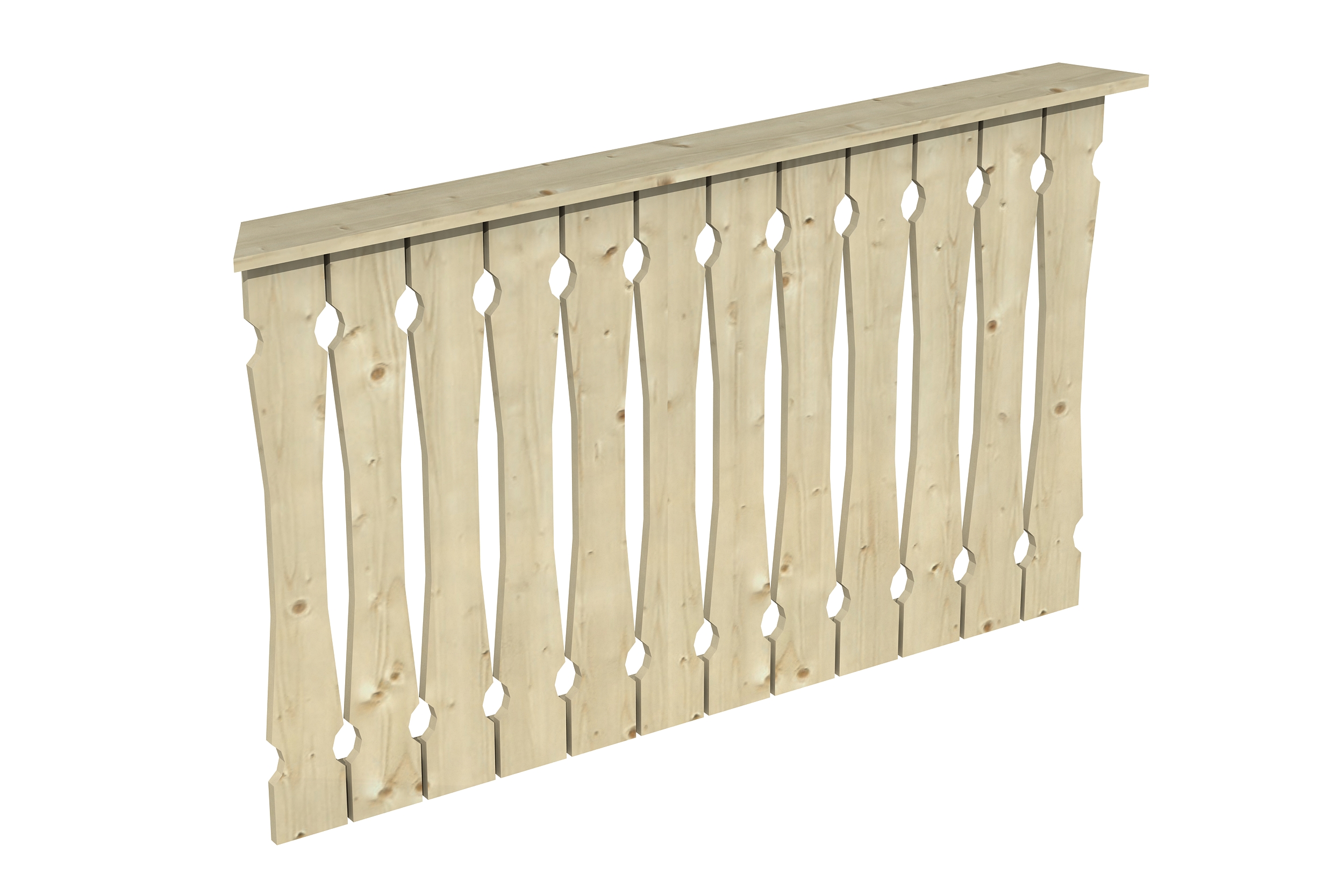 Brüstung Balkonschalung 150 x 96 cm, Fichte, natur Brüstung Balkonschalung 150 x 96 cm, Fichte, natur