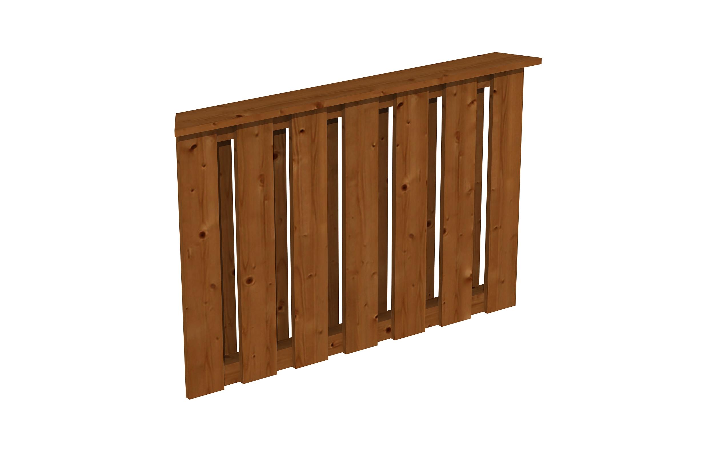 Brüstung Deckelschalung 120 x 84 cm, Douglasie, nussbaum Brüstung Deckelschalung 120 x 84 cm, Douglasie, nussbaum