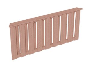 Brüstung Deckelschalung 180 x 84 cm, Douglasie, natur