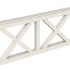 Brüstung Andreaskreuz 150 x 84 cm, Fichte, weiß