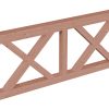 Brüstung Andreaskreuz 180 x 84 cm, Douglasie, natur