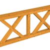 Brüstung Andreaskreuz 180 x 84 cm, Fichte, eiche hell
