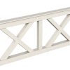 Brüstung Andreaskreuz 180 x 84 cm, Fichte, weiß