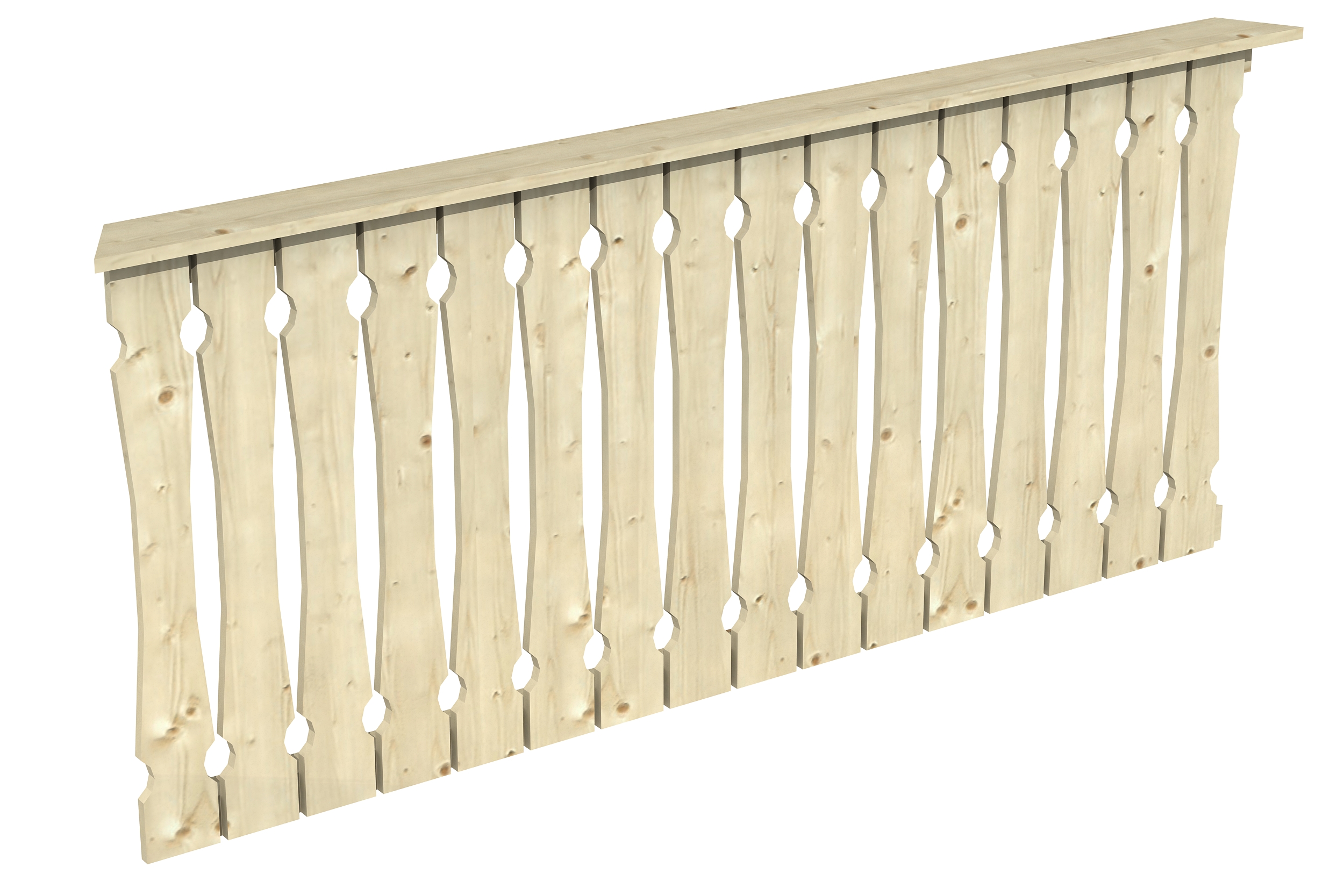 Brüstung Balkonschalung 180 x 96 cm, Fichte, natur Brüstung Balkonschalung 180 x 96 cm, Fichte, natur