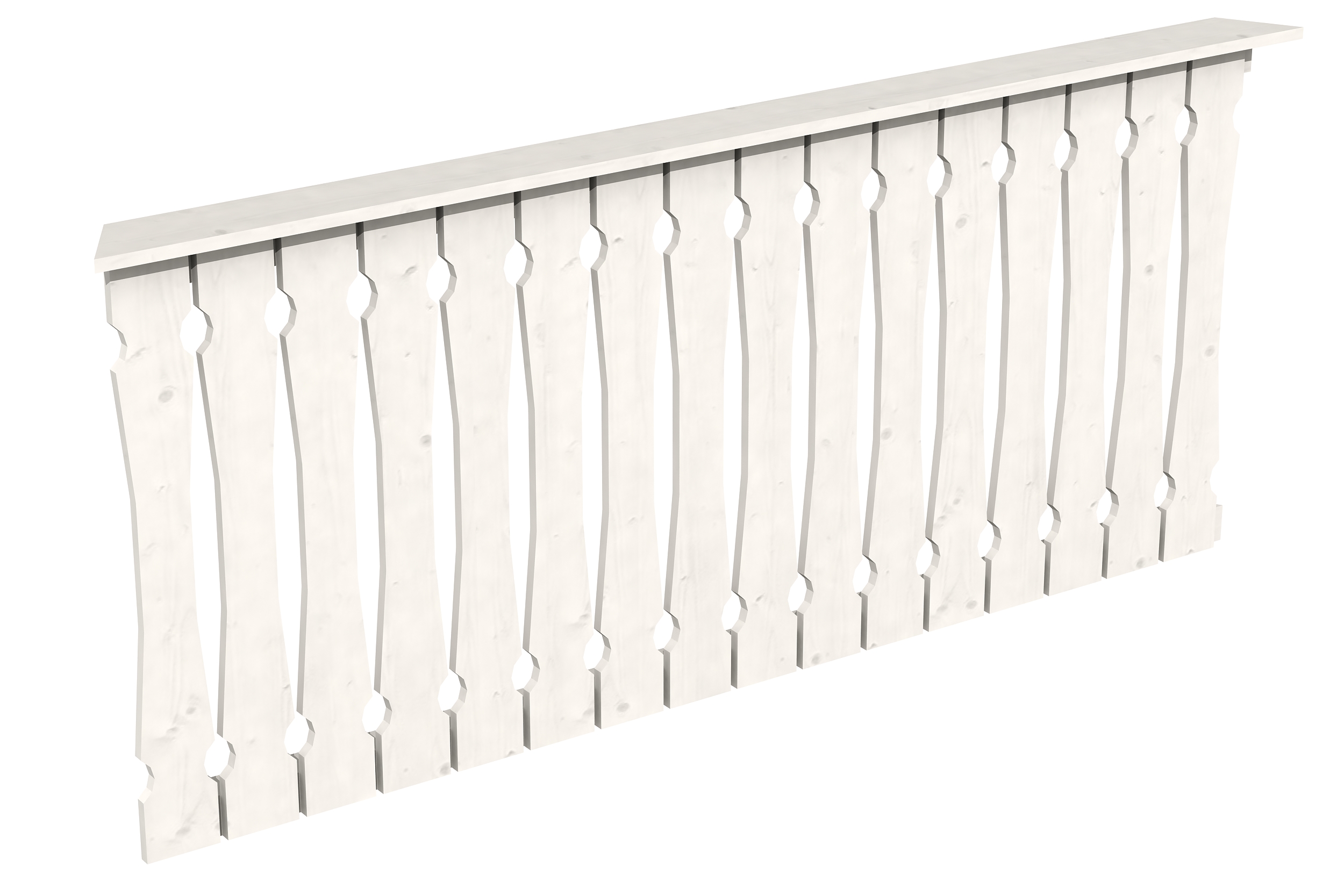 Brüstung Balkonschalung 180 x 96 cm, Fichte, weiß Brüstung Balkonschalung 180 x 96 cm, Fichte, weiß