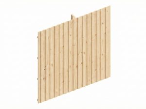 Rückwand Deckelschalung 362 x 330 cm, Fichte, natur