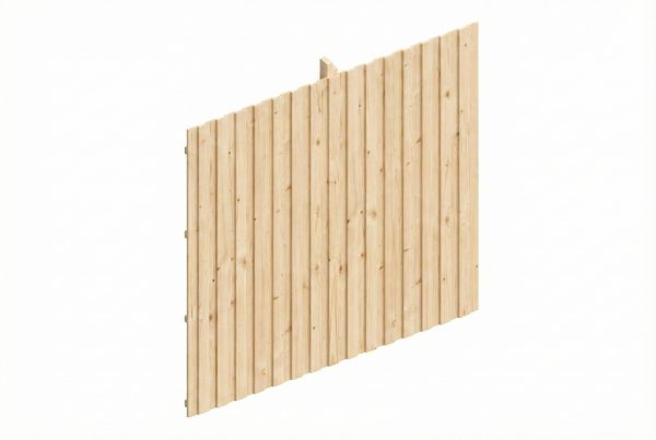 Rückwand Deckelschalung 362 x 330 cm, Fichte, natur