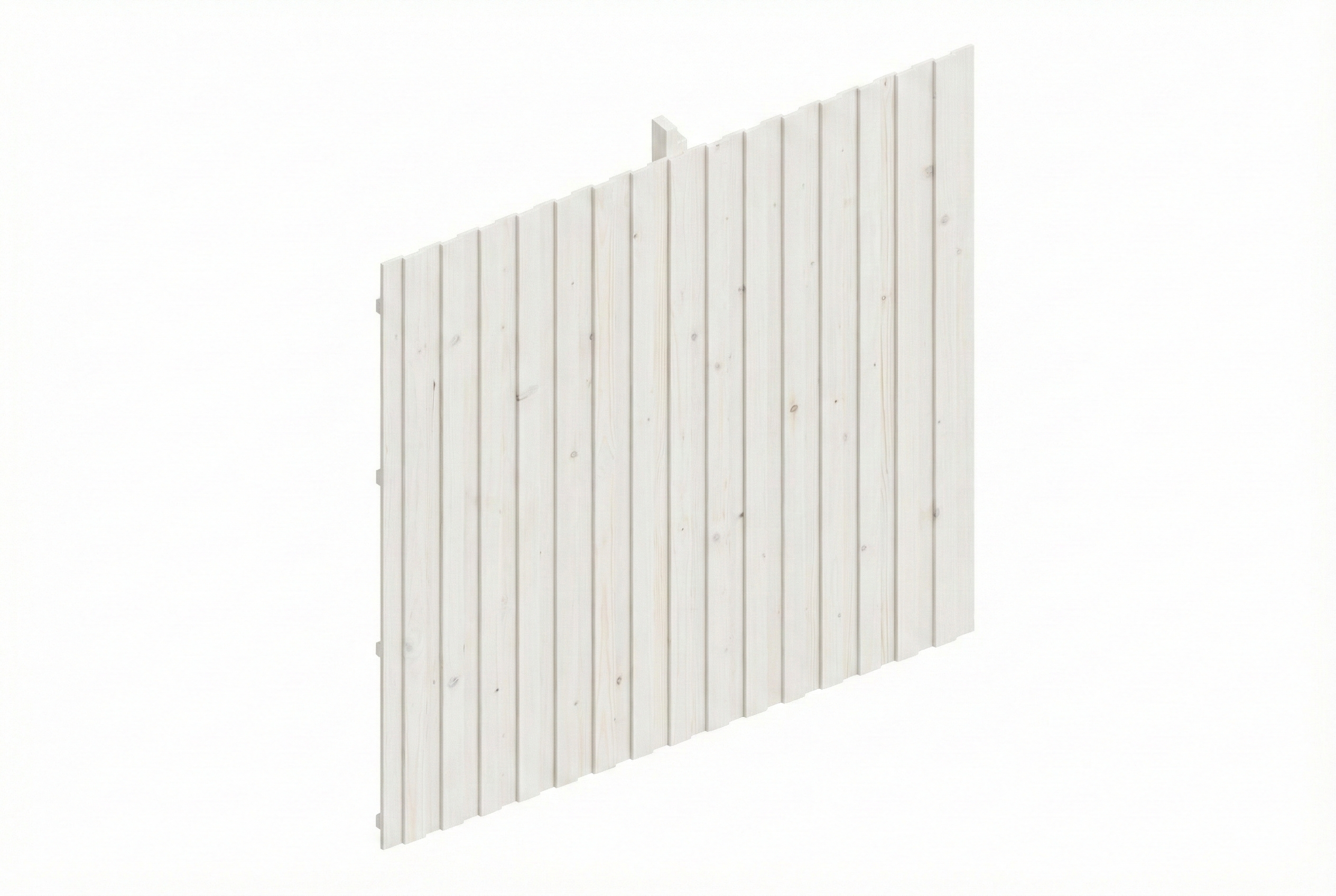 Rückwand Deckelschalung 362 x 330 cm, Fichte, weiß Rückwand Deckelschalung 362 x 330 cm, Fichte, weiß