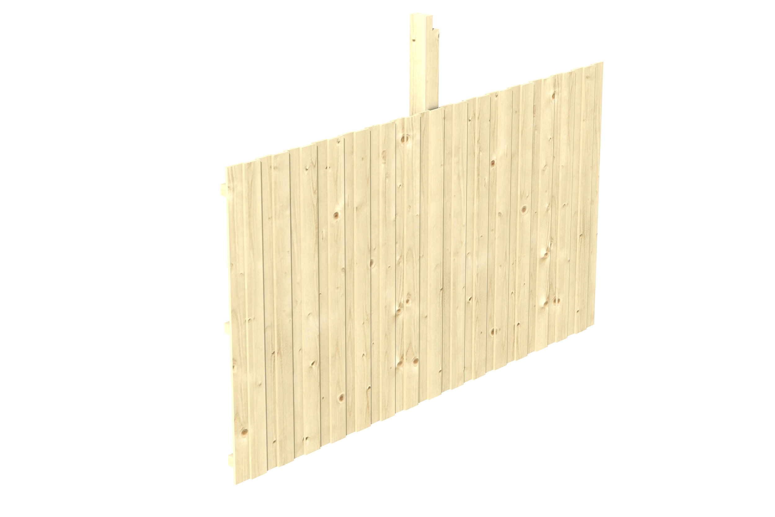 Rückwand Deckelschalung 352 x 180 cm, Fichte, natur
