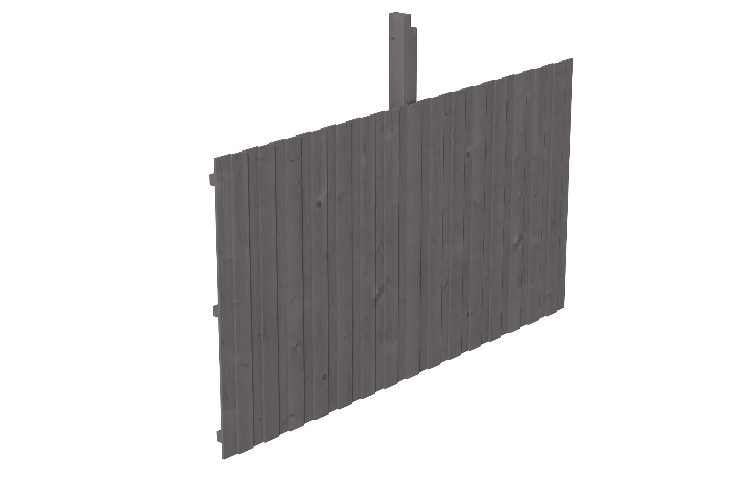 Rückwand Deckelschalung 352 x 180 cm, Fichte, schiefergrau