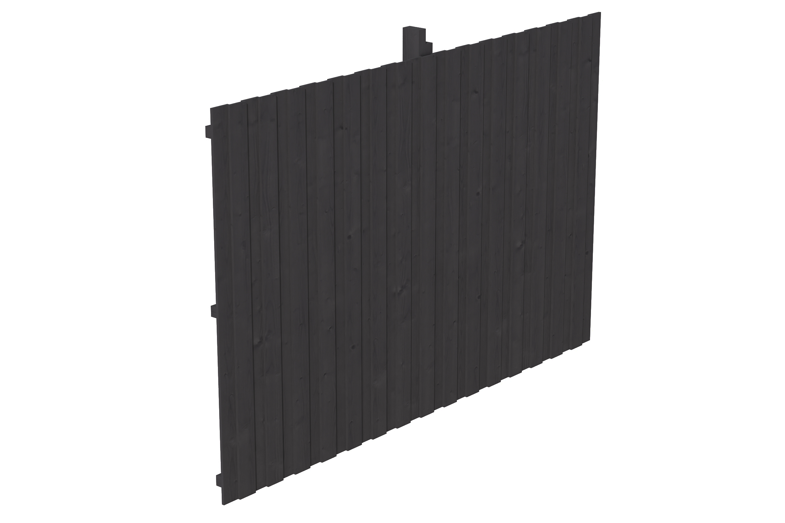 Rückwand Deckelschalung 352 x 220 cm, Fichte, anthrazit