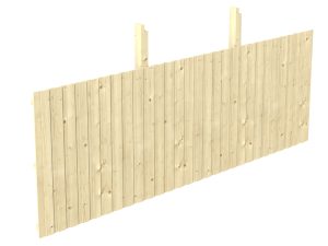 Rückwand Deckelschalung 550 x 180 cm, Fichte, natur