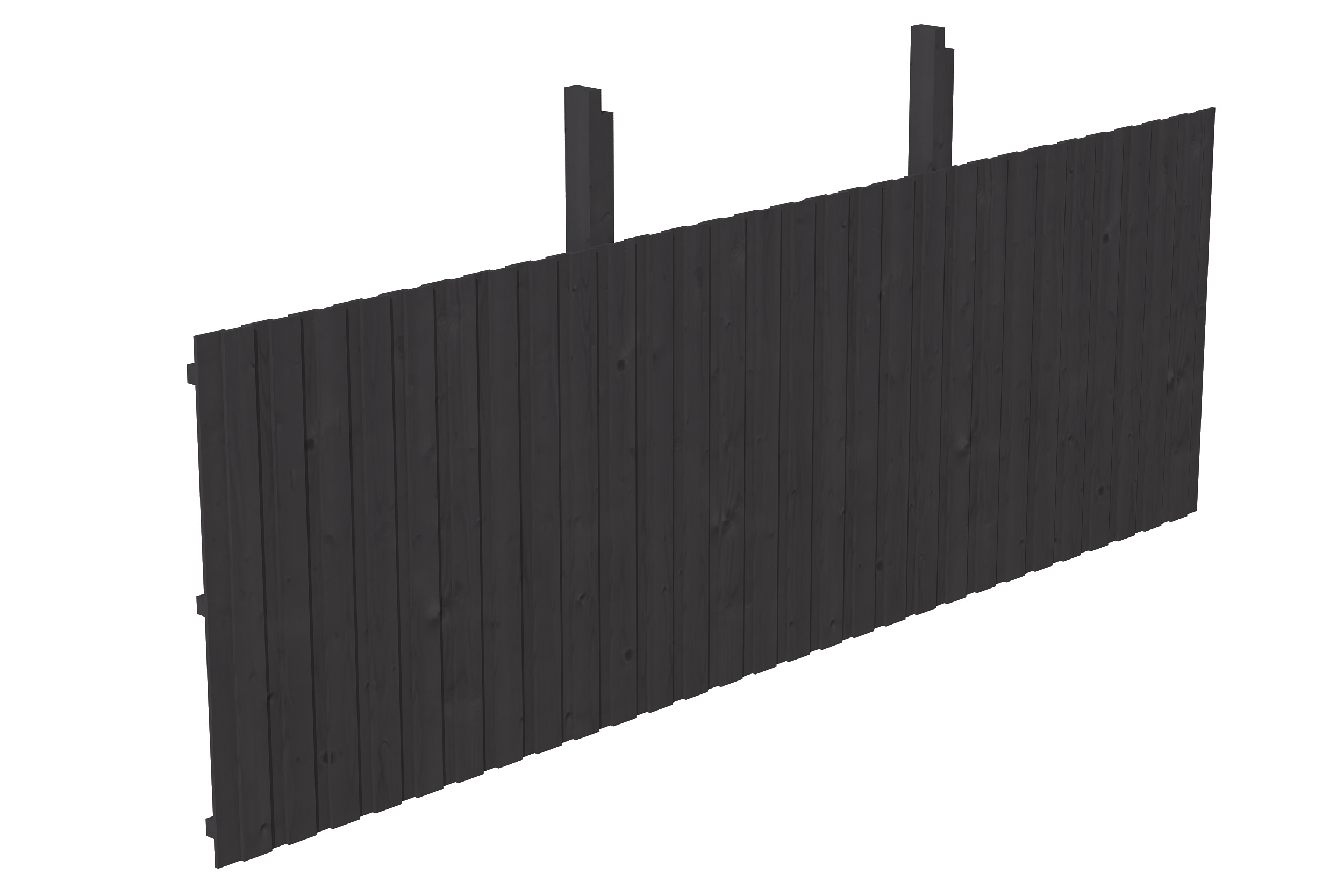 Rückwand Deckelschalung 550 x 180 cm, Fichte, anthrazit Rückwand Deckelschalung 550 x 180 cm, Fichte, anthrazit