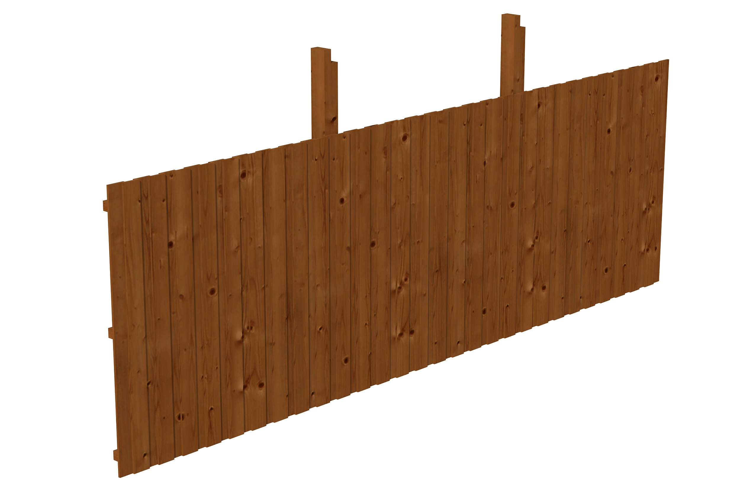 Rückwand Deckelschalung 550 x 180 cm, Fichte, nussbaum Rückwand Deckelschalung 550 x 180 cm, Fichte, nussbaum