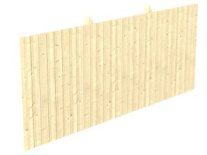 Rückwand Deckelschalung 550 x 220 cm, Fichte, natur