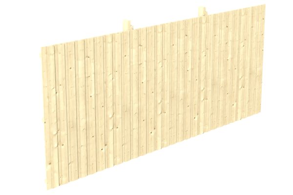 Rückwand Deckelschalung 550 x 220 cm, Fichte, natur