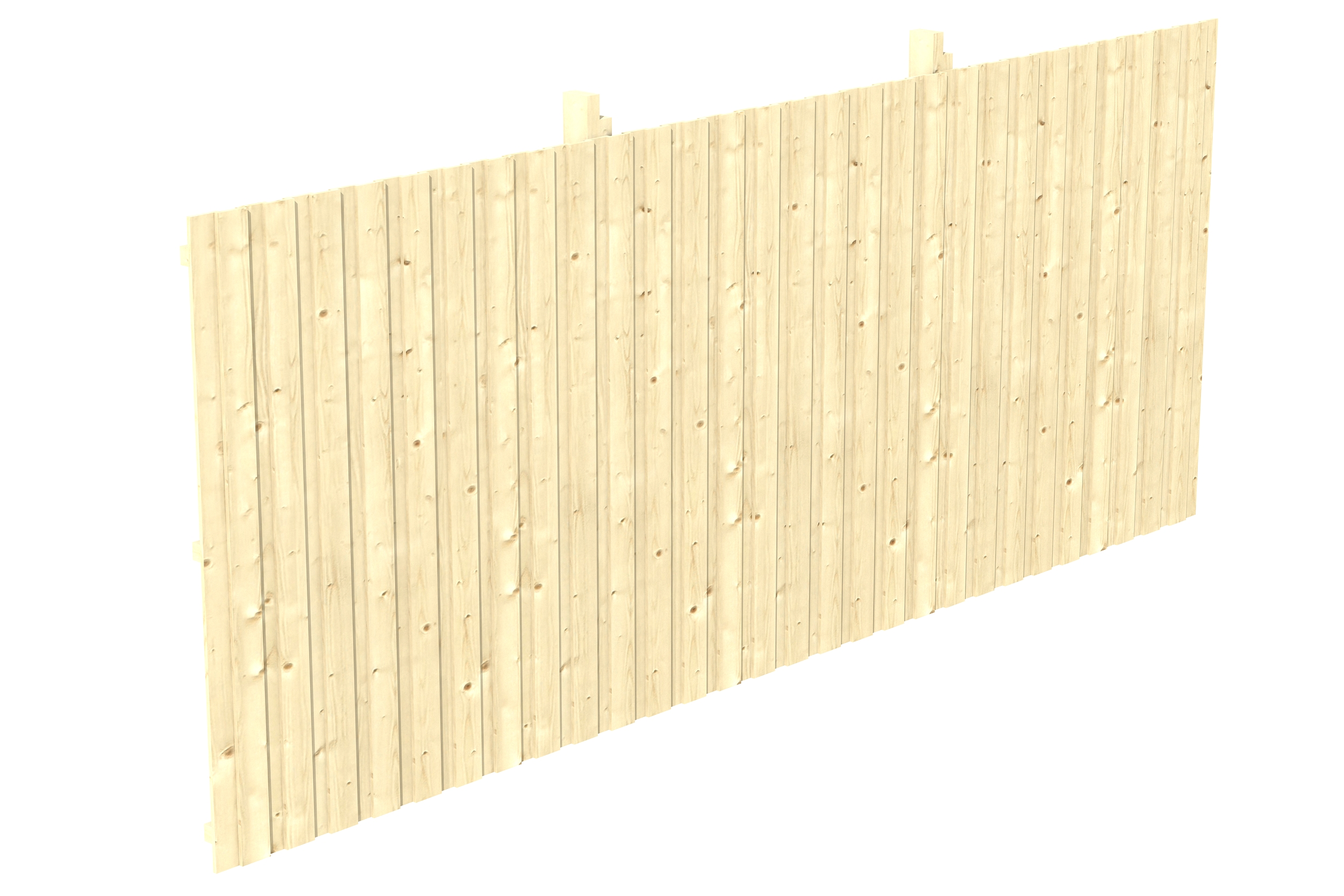 Rückwand Deckelschalung 550 x 220 cm, Fichte, natur