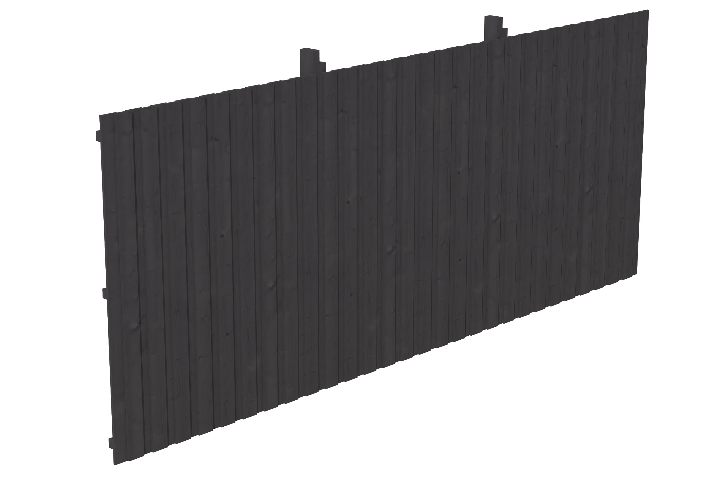 Rückwand Deckelschalung 550 x 220 cm, Fichte, anthrazit