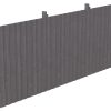 Rückwand Deckelschalung 550 x 220 cm, Fichte, schiefergrau