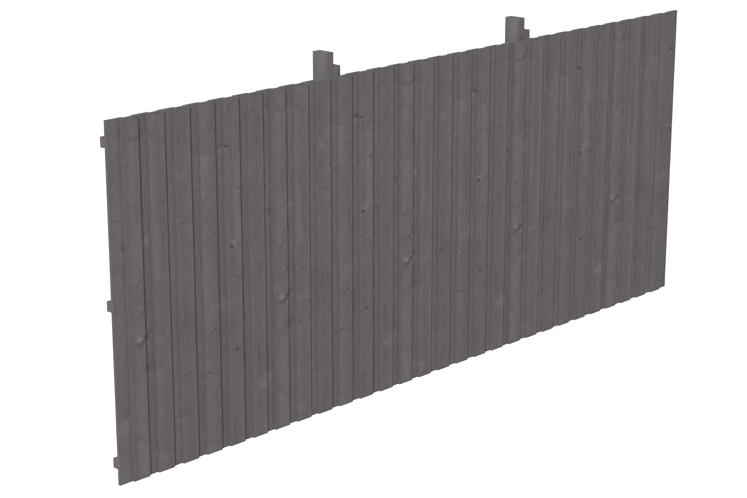 Rückwand Deckelschalung 550 x 220 cm, Fichte, schiefergrau