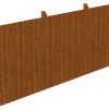 Rückwand Deckelschalung 550 x 220 cm, Fichte, nussbaum