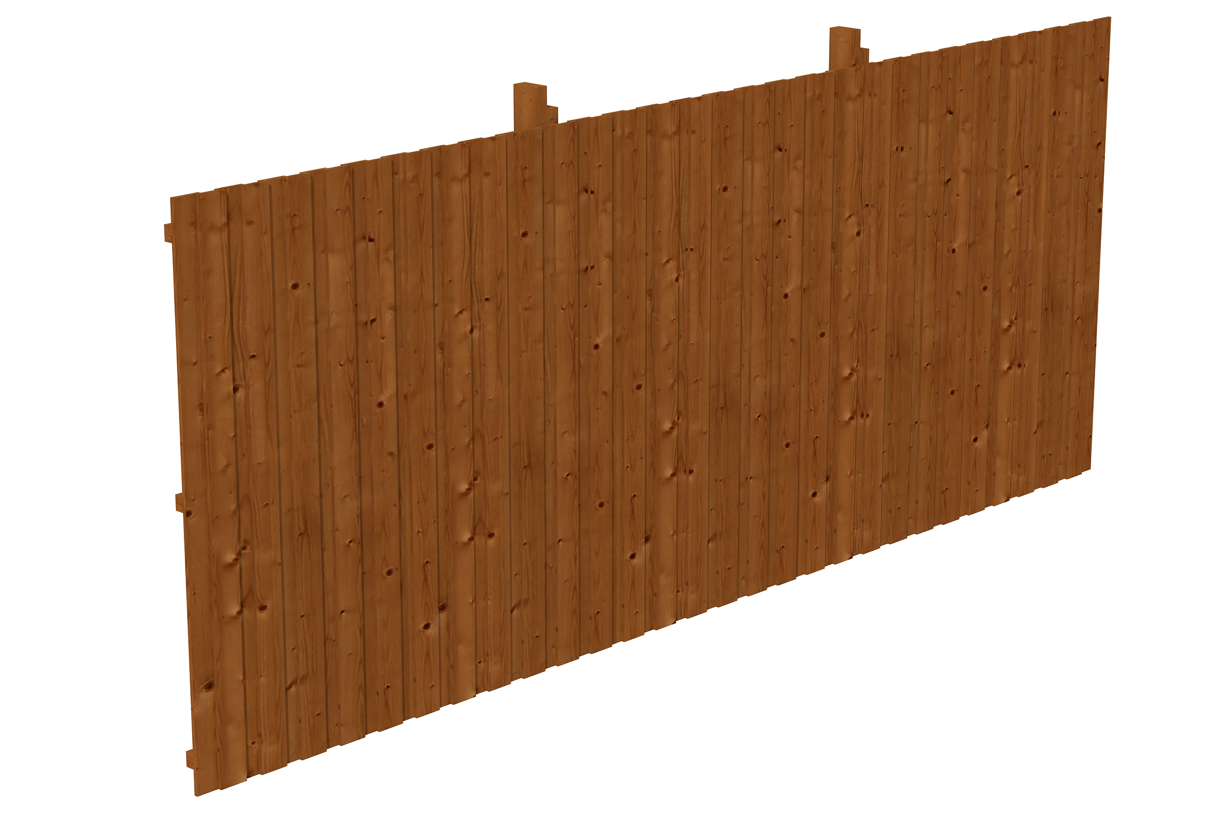 Rückwand Deckelschalung 550 x 220 cm, Fichte, nussbaum